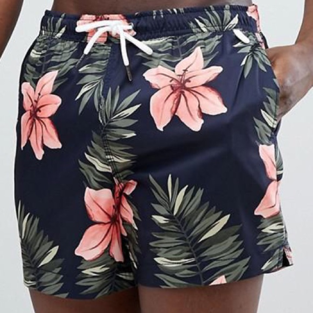 Men’s Abercrombie & Fitch Floral Swim Trunks